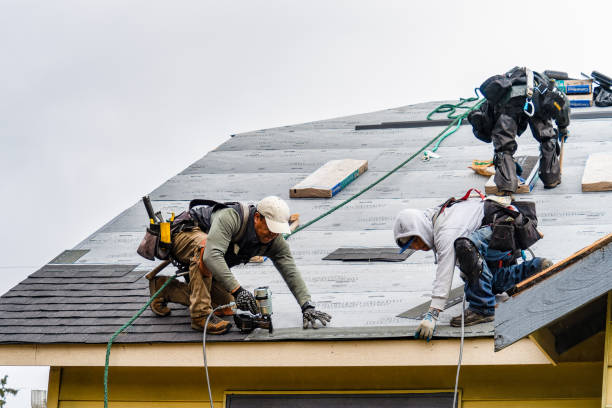 Professional Gutter Installation technician working in Canova, SD